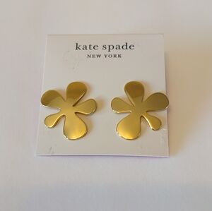 Kate Spade Gold Flower Earrings